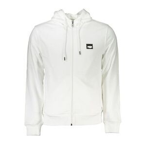 Cavalli Class White Cotton Men's Hooded Men's Sweater